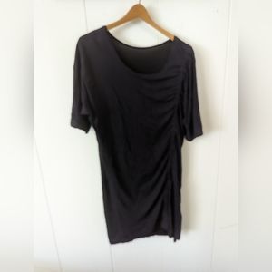 COS Dress French sexy black asymmetrical